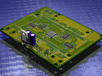 Board design of the EB675001DIP quad serial port application note project