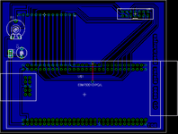 pcb design for the LCD module to EB675001DIP application note