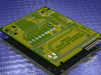 3D rendering of the board