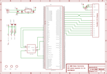 Schematic of the EB675001DIP GPS module application note project
