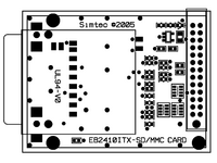 Board layout for the EB2410ITX MMC application note