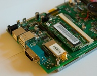 The Serial end of the board