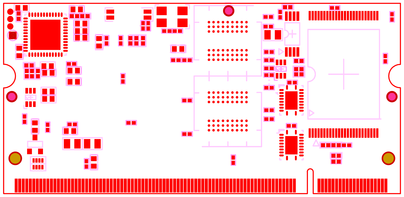 EB675001DIP board layout bottom side