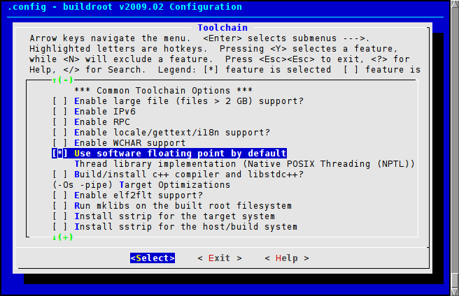 Tool chain configuration